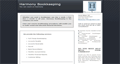 Desktop Screenshot of harmony-bookkeeping.com
