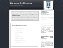 Tablet Screenshot of harmony-bookkeeping.com
